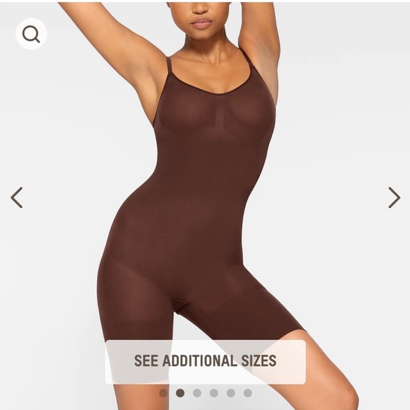 SKIMS Other - BNIB SKIMS Sculpt Bodysuit Mid-Thigh W Open Gusset Color Cocoa Size 2x/3X
